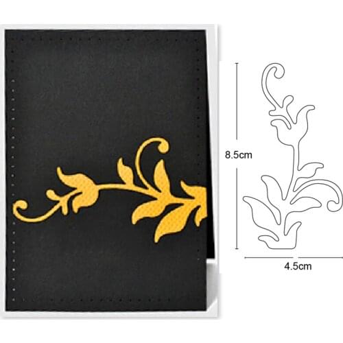 Metal cutting dies vine leaf cut die mold decoration Scrapbook paper craft knife mould blade punch stencils dies