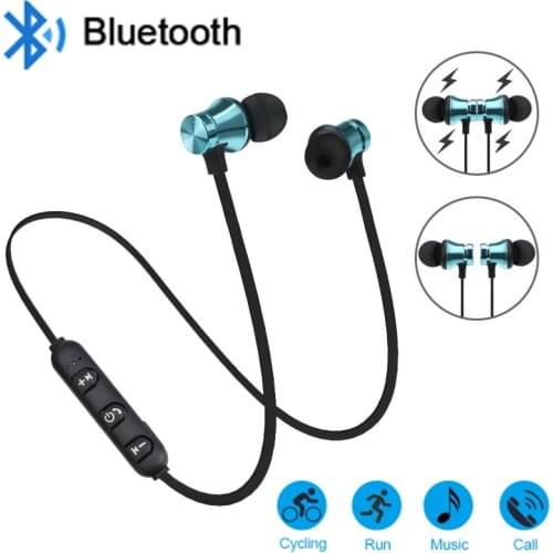 New Magnetic Wireless Bluetooth-compatible Earphone S8 Music Headset Phone Neckband Sport Earphone With Mic For IPhone Samsung