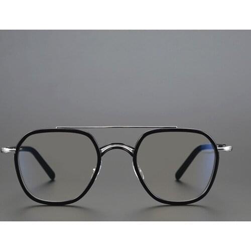 Acetate glasses frame men Vintage Square Optical Designer eyeglasses Myopia reading women prescription eyewear