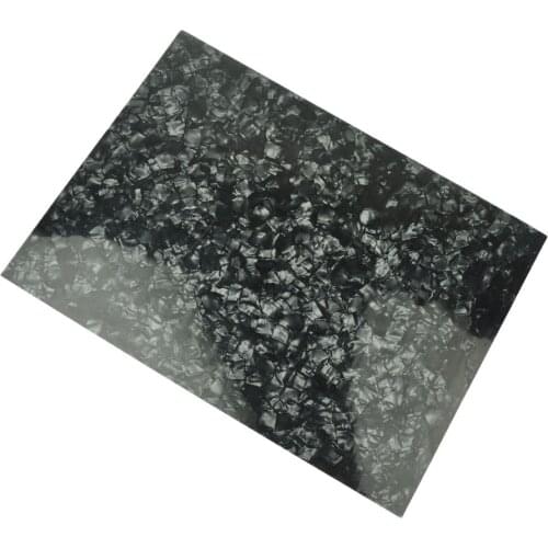 A4 Size 0.71mm Pearl Black Celluloid Sheet Film 210x297mm for Pickguard Custom Inlays Guitar Pick Guitar Builder