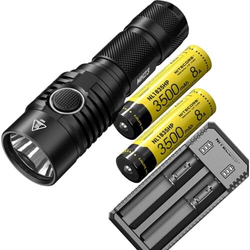 NITECORE MH23 USB Rechargeable Flashlight XHP35 HD LED max 1800 lumen 7 working modes tactical torch for search rescue light