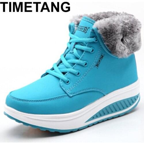 TIMETANG Autumn winter boots women sneakers platform shoes boots Shoes boots warm for women
