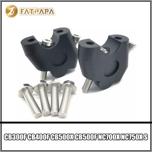 Handlebar Extension Riser Mount Lifting Handle bar Clamp Fit For Honda CB300F CB400F CB500X CB500F NC700X NC750X S