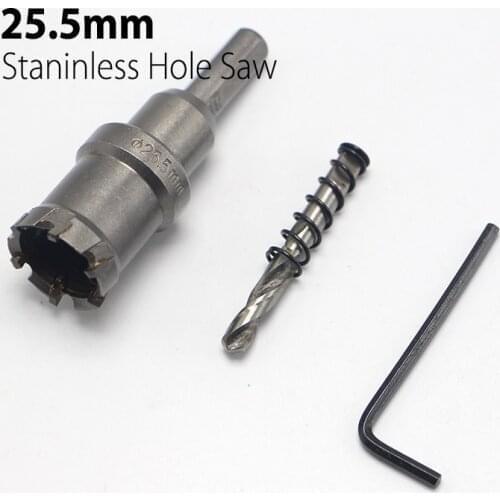 High Quality 25.5mm 1" Hard Alloy Metal Hole Saw Core Drill Bit Drill Bit for Metal Working Universal Type