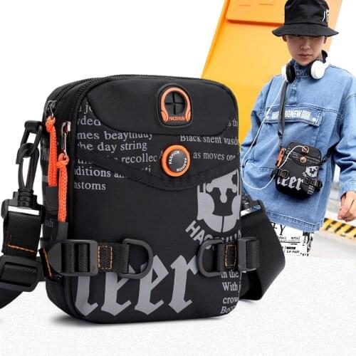 Weysfor Vogue Mens Nylon Small Shoulder Bags High Quality Waterproof Messenger Bags Belt Bag Fashion Crossbody Fanny Bag Male