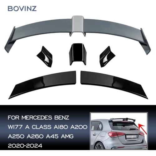 Rear Trunk Spoiler For Mercedes Benz W177 Hatchback A Class A180 A200 A250 A260 A45 AMG 2020+ Rear Roof Spoiler Bumper Tail Wing