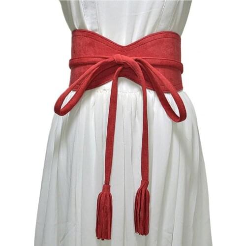 Waistband Elastic long strings Wide Faux Leather Lady Super Wide Waistband for Wedding 2021 fashion new belt