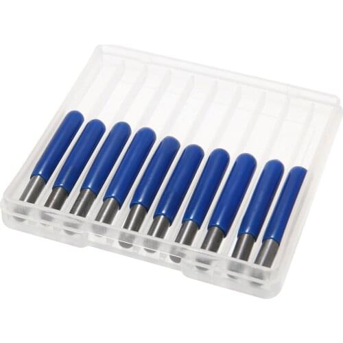 10 Pieces PCB Engraving Bits 3.175mm Shank Carbide PCB Engraving Bits CNC Router Tool 30 Degree 0.1mm V-shape