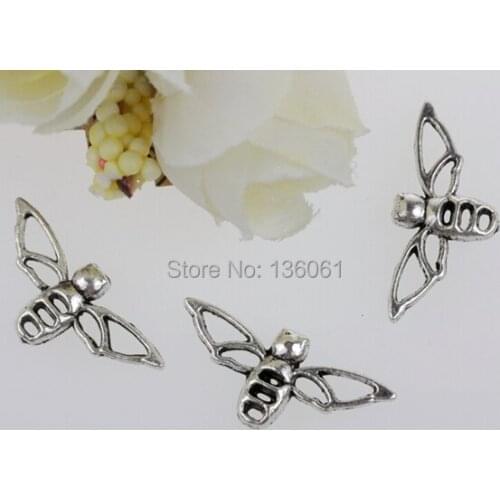 10pcs Vintage Silvers Charms Filigree Dragonfly Pendants For Bracelet Necklace Fashion Jewelry Making Beads DIY Accessories Q05