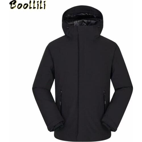 2020 Fashion Hip Hop Winter Jacket For Men Patchwork Hooded Thick Windbreakers Long Down Jacket for Men Brand Mens Down Jacket