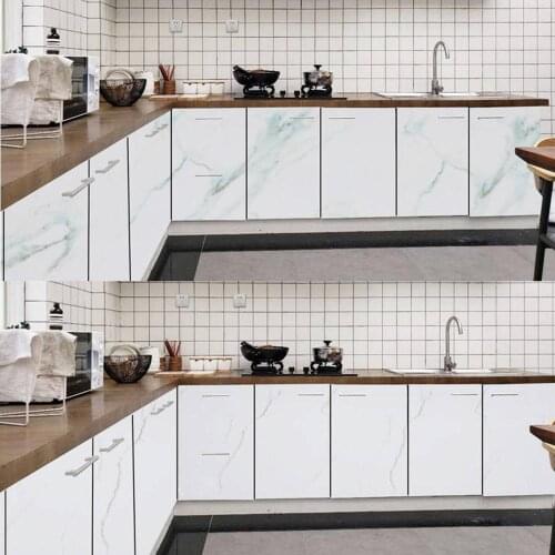 3m& 5m/roll Self Adhesive Marbling Vinyl Wallpaper Roll Furniture Decorative Waterproof Wall Stickers Kitchen Backsplash Home