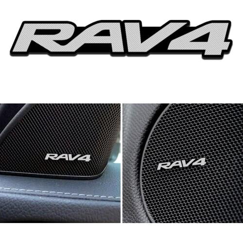 4pcs for Toyota RAV4 RAV 4 2013 2014 2015 2016 2017 car Speaker audio Speaker Badge stereo Emblem sticker stying