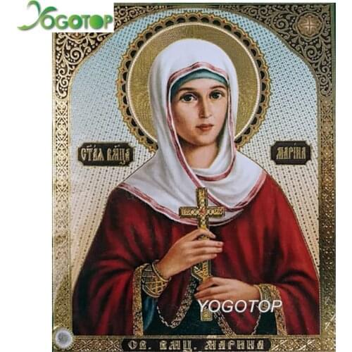 5D round square diamond embroidery Holy Marina Diy full sets diamond painting mosaic religion pictures rhinestones icon YY2383