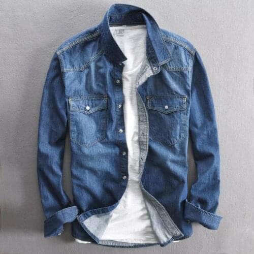 Mens Denim Shirts AVIREXFLY China