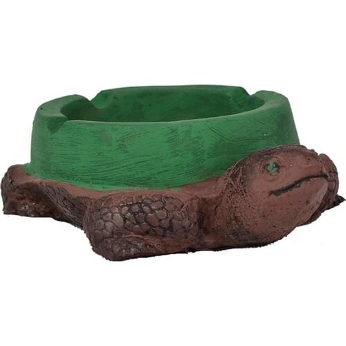 Turtle Figured Decorative Handmade Ashtray-Yeşile Coffee-Gift Special Design