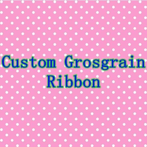 DHK many sizes 50yards 100yards Custom Ribbon printed grosgrain DIY OEM decoration S819