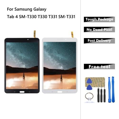 For Samsung Galaxy Tab 4 T330 T331 SM-T331 SM-T330 LCD Display Touch Screen Digitizer Assembly Panel Replacement Part