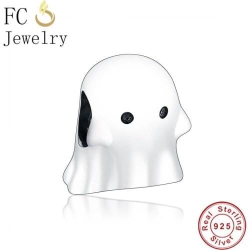 FC Jewelry Fit Original Pandora Charms Bracelet 100% 925 Silver Boo Ghost Troll Beads Making Women Kid Berloque 2019 New Arrival