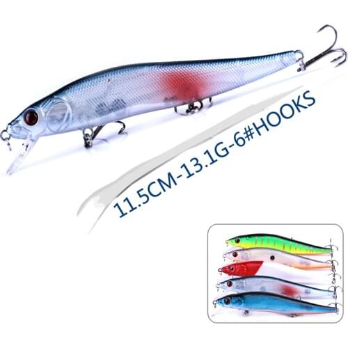 1pcs Minnow Wobbler Artificial Bait For Fishing Lure Carp Baubles Hard Crankbait Jerkbait Swimbait Trolling Lures Bass Tackle