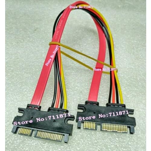 30cm 7P+15P Male to Male SATA Cable Line 7P SATA Line 15P Power Cord Male SATA Extension Cord 22P SATA Lengthen Line Cable 7/15P