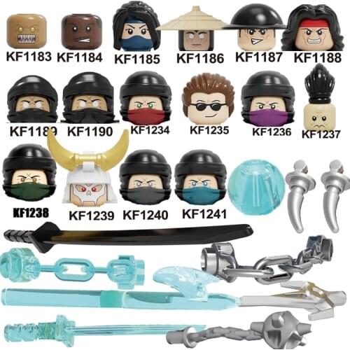 Sub-Zero Building Blocks Mortal Kombat IN STOCK Johnny Cage Goro Raiden Baraka Scorpion Action Figures For Kids Gift Toys KF6108