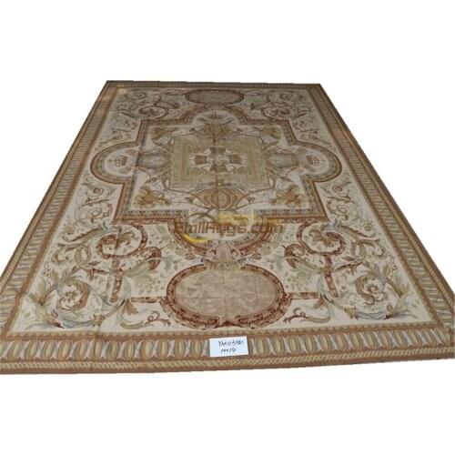 Rench aubusson rugs carpet bedroom wool carpet french hand knotted wool rugs carpet handmade