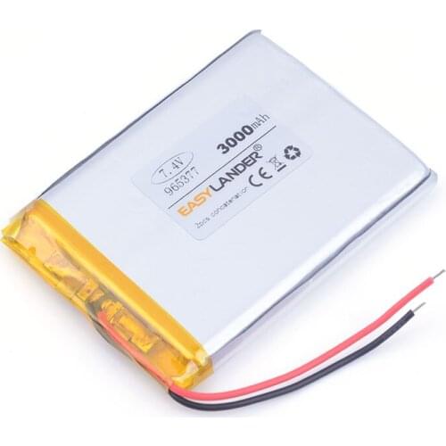 3.7V 3000mAH 965377 Polymer lithium ion / Li-ion battery for tablet pc cell phone POWER BANK E-book tablet pc power bank