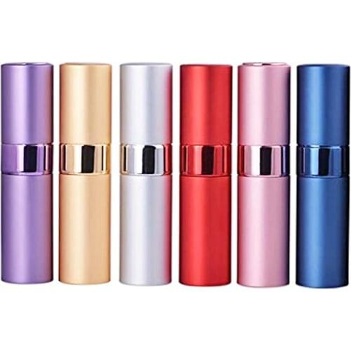 10ml Refillable Mini Perfume Sprayer Bottle Atomizer Spray Travel Aluminum Empty Parfume Bottle Blue Gold Silver Pink 1 pcs