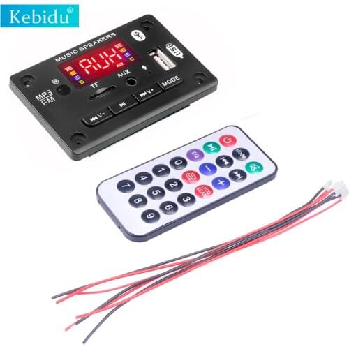 Kebidu Hot selling Reproductor Mp3 Player bluetooth 5.0 For Speaker color screen with call recording decoder board FM AUX Radio