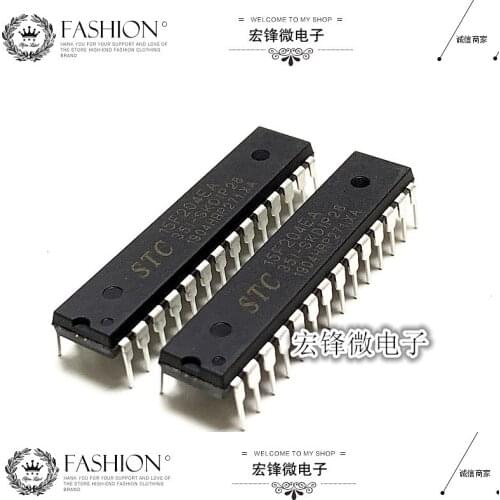 100% Original New In Stock STC15F204EA-35I-SKDIP28 STC15F204EA STC (5pcs/lot)
