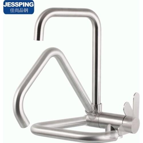The open windon folding kitchen sink faucet mixer hot and cold water tap can lay down
