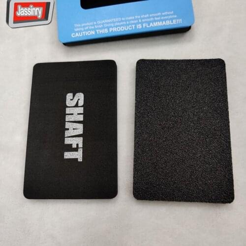 Jassinry latest 2pcs/pack Pool cue shaft polisher black square shape Billiard cue shaft burnish/cue tip reshape