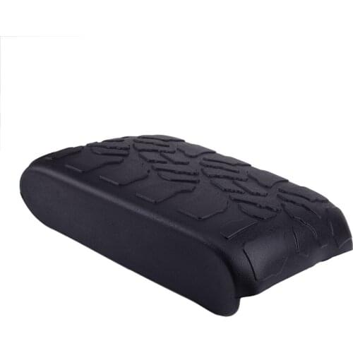 Rubber Black Center Console Armrest Pad Cover Fit for Jeep Wrangler JK 2007 2008 2009 2010