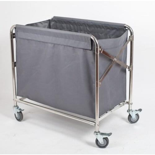 Foldable Storage Box Basket Cart With 4 Wheels