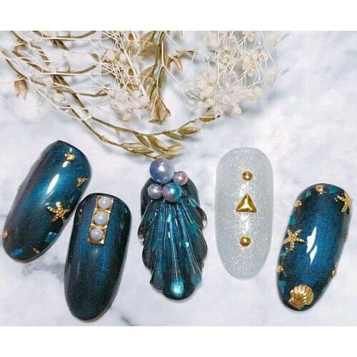 1 Pack Flatback Glass Nails Rhinestones Mixed Sizes Nail Art Decoration Stones Shiny Gems Manicure Accessories