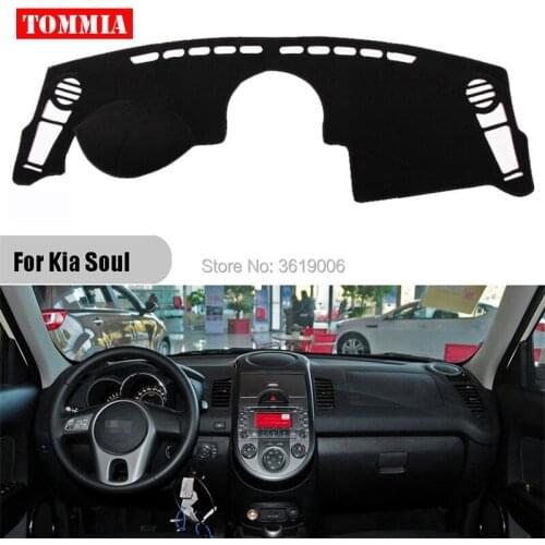 TOMMIA Interior Dashboard Cover Light Avoid Pad Photophobism Mat Sticker For Kia Soul 2010-2013