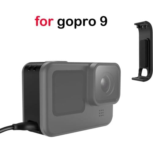 Replacement Rechargeable Side Case Port Battery Lid Door Cover for GoPro Hero 9 Accessories Black