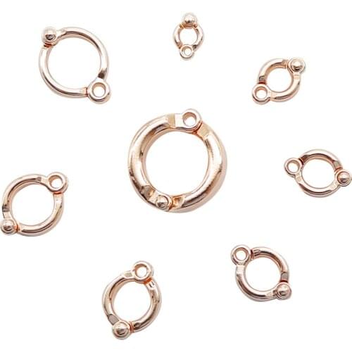 50 Pcs Bird Parrot Bird Leashes Foot Ring Stainless Steel Inner Diameter 4-15mm Outdoor Flight Training Steel Foot Ring