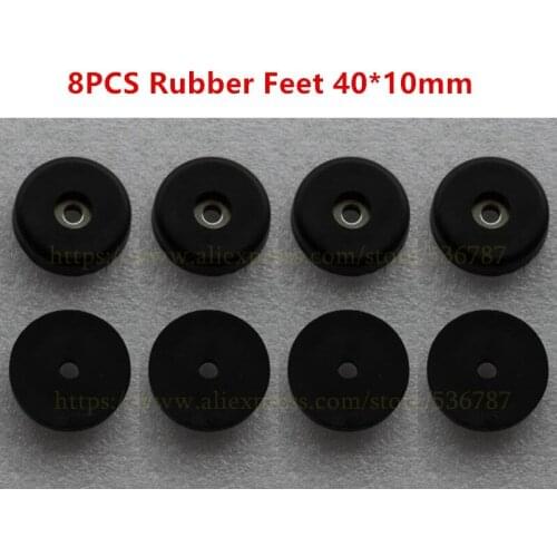 8pcs Repair Kit Accessories 40*10mm Rubber Feet For Home Theater Subwoofer Professional Mixer Audio F4010 DJ Speaker Cabinet
