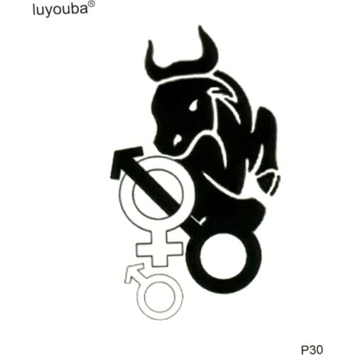 Bull Waterproof Temporary Tattoos Men Animals Temporary Tatoo Stickers Tatouage Temporaire Henna Tattoo Sleeve