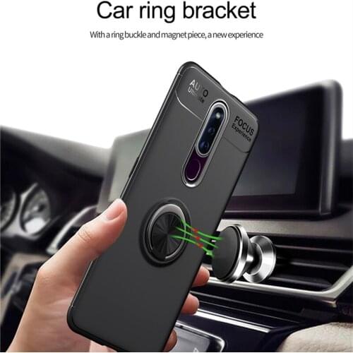 For OPPO Find X F11 Pro A3 A57 A39 A77 A73 Metal Ring Bracket Cover For OPPO R19 A9 F3 F5 F7 Business Simple Holder Phone Case