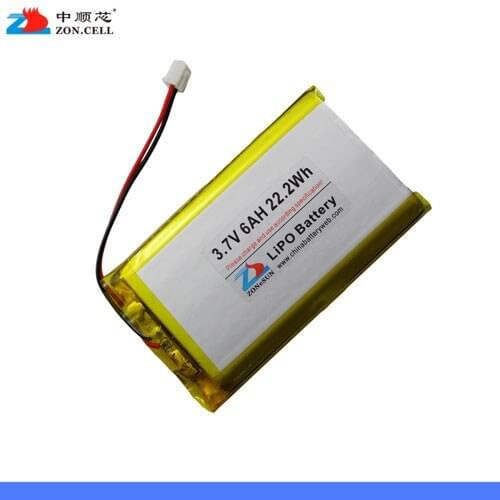 Shipping in 3.7V 6000mAh lithium polymer battery 3966125 V812 tablet computer. Rechargeable Li-ion Cell