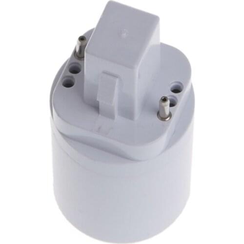 G24 to E27 Socket Base Screw LED Lamp Halogen Light Bulb Adapter Converter