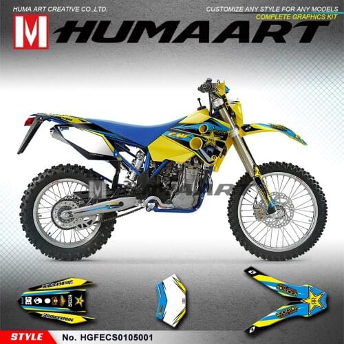 HUMAART MX Graphics Kit Stickers Decals for Husaberg FE400 FE450 FE501 FE650 FS450 FS650 FC450 FC550 2001 2002 2003 2004 2005