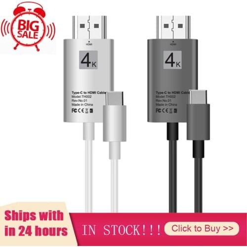 USB C To -compatible Cable 4K Type C Converter For MacBook Huawei Mate 30 USB-C Adapter USB Type C To -compatible