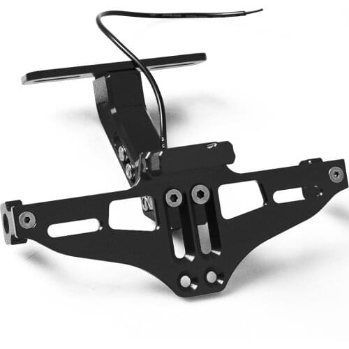 Motorcycle CNC Rear License Plate bracket folding with Signal For YZF R1 1998-2017 R6 1999-2015 XJR 1300 XJ6 2008-2105 T-Max 500