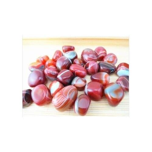 Natural chalcedony carnelian red agate Natural Stone Natural crystal agate stone mineral red lines agate stone small decoration