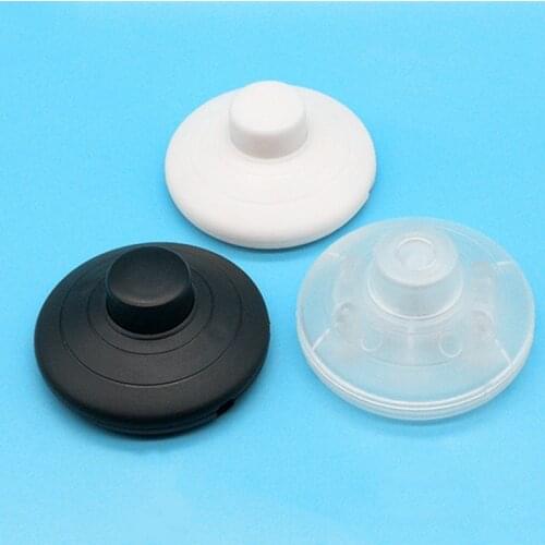 Foot Switch Landing On/Off Halfway Round Reset Button Pedal Switch for LED Lamp VC