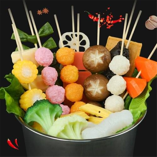 Hotel restaurant shop store decor vegetables mutton pork chicken beef fake Simulation Roast string kebabs kabob skewers model