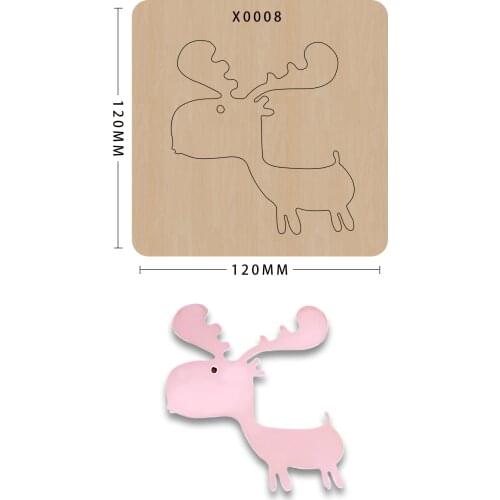 Fawn pendant Cutting Dies Scrapbooking Stencil Wooden Die Cuts Card Making Decorative Craft